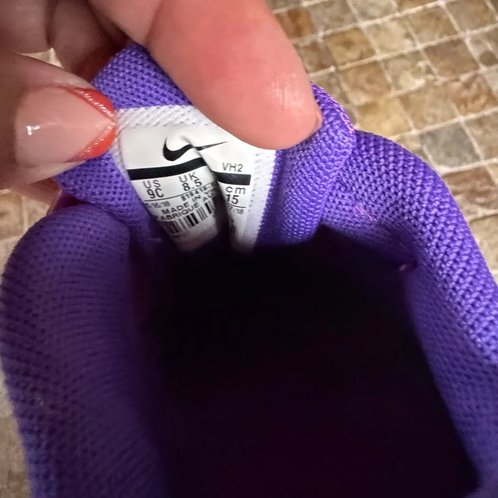 Nike Kids Fuchsia and Violet Sneakers